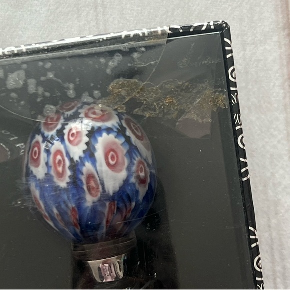 Home Essentials And Beyond Art Glass Globe Wine Stopper New New in Box - Picture 4 of 5